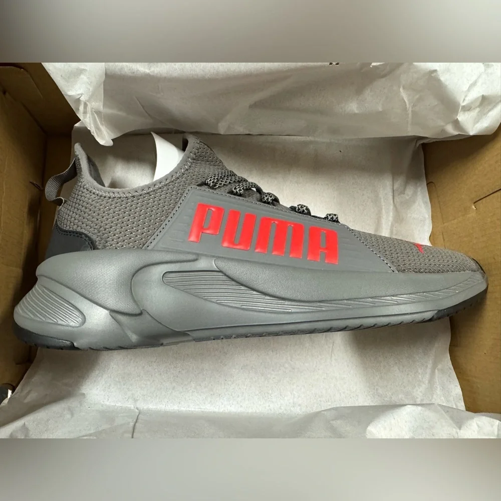 Puma Softride Premier Men’s Slip On Sneaker. Castlerock High Risk Red, Size 11. - Picture 5 of 9